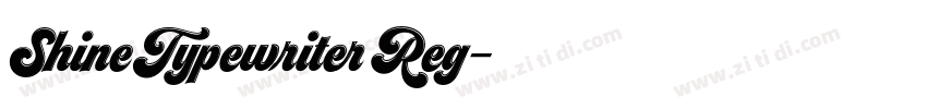 ShineTypewriter Reg字体转换